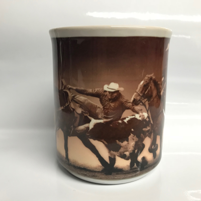 Cowboys Roping Western Style Mug